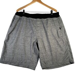 prAna Shorts Mens XL Gray Elastic‎ Waist Drawstring Casual Athletic Lightweight